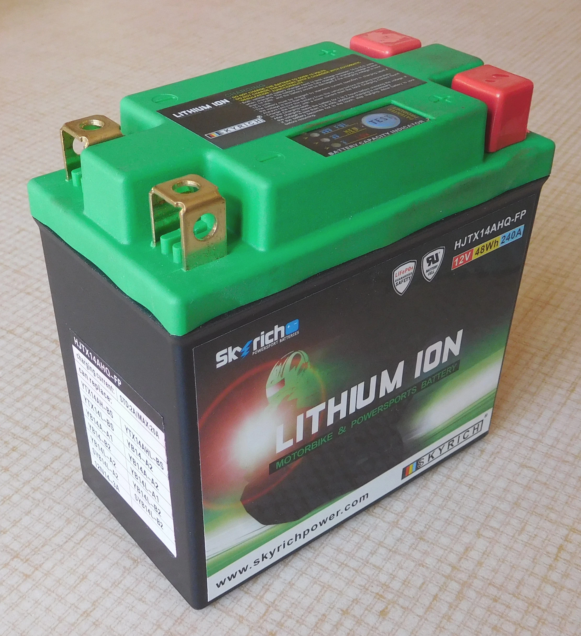 12v lithium ion battery