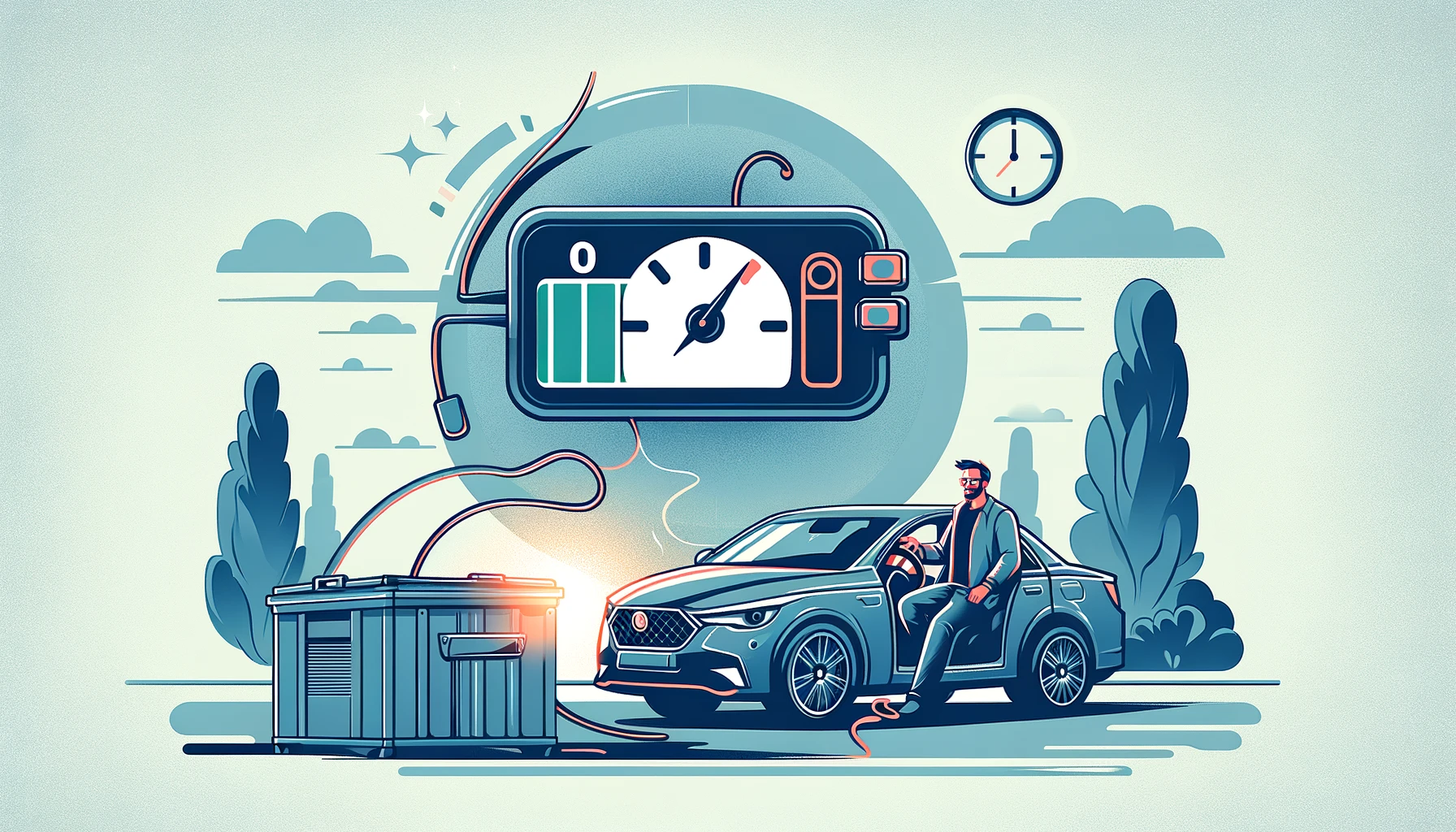 how long can a car battery last on idle