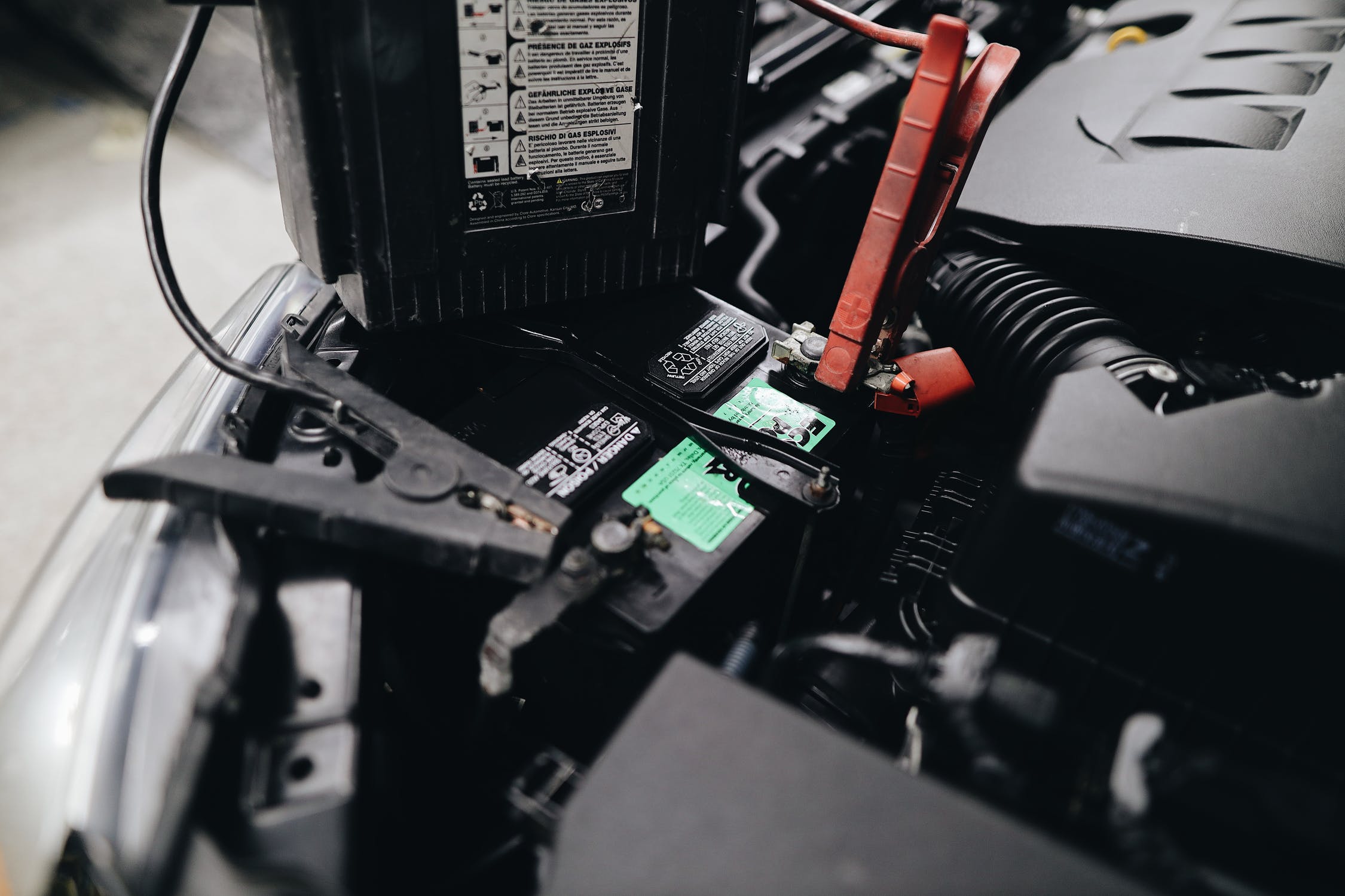 car battery compartment