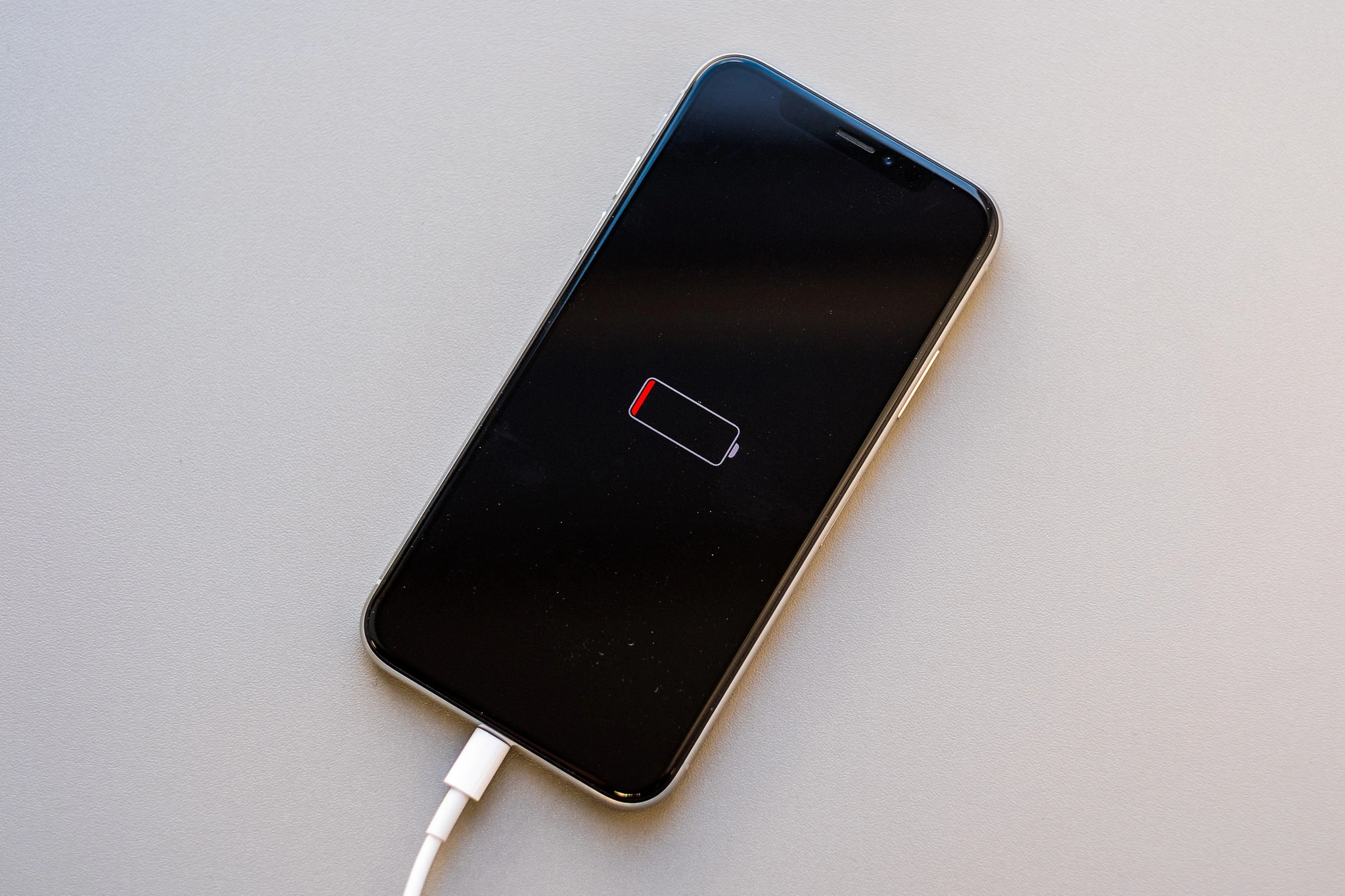 charging iphone
