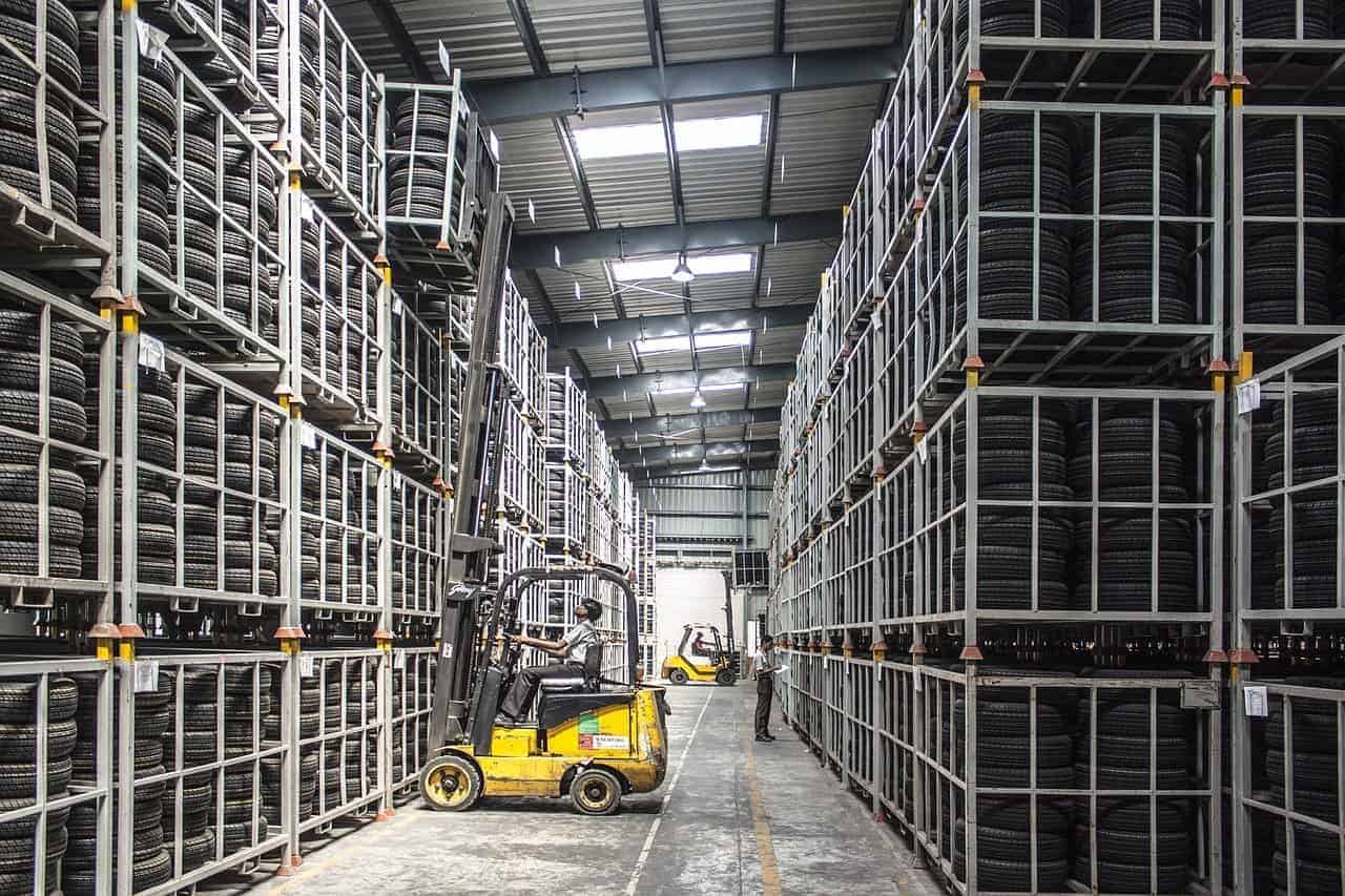 forklift in factory