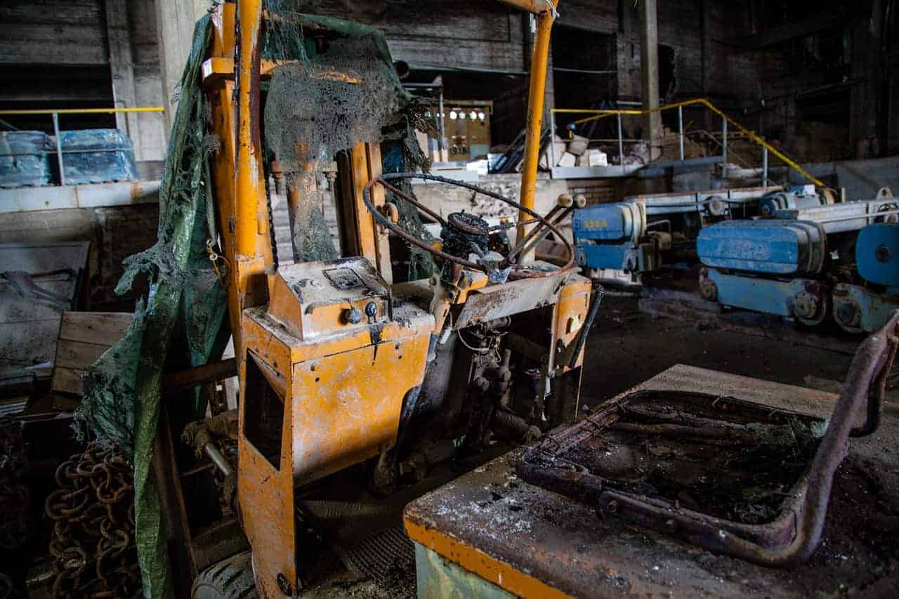 old forklift