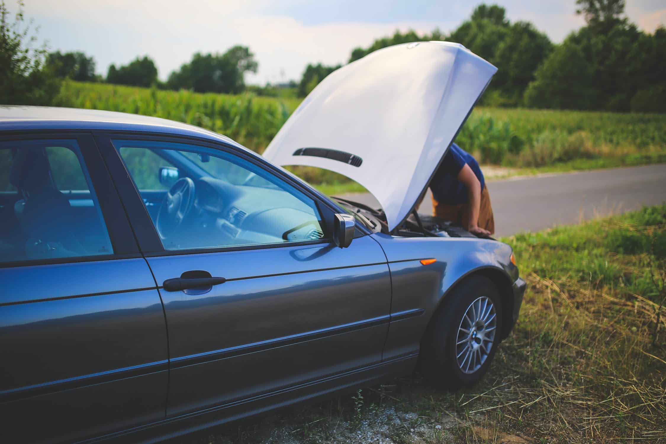 stranded car