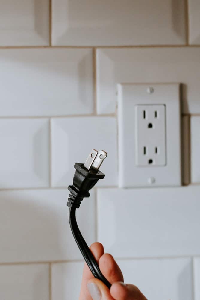 unplugged cord